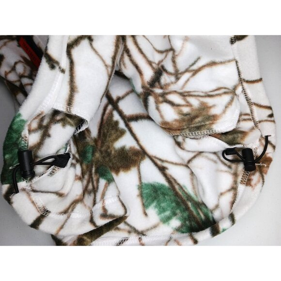 TRAIL CREST Womens M White Camo Fleece Full Zip Vest Hunting Hiking - Picture 11 of 14